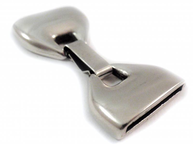 Sluiting Ø20x2mm metaal zilver DQ 24x49mm-Kraaltjes van Renate