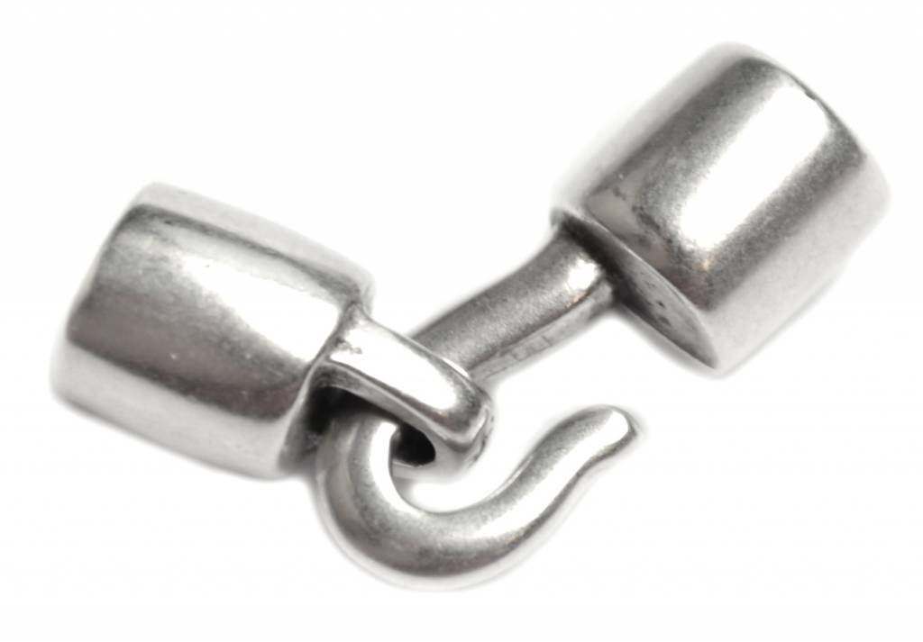 Sluiting met haak Ø4mm Zilver DQ-Kraaltjes van Renate