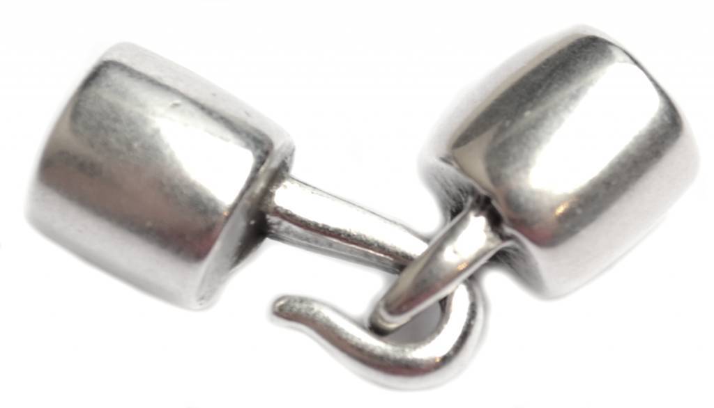 Sluiting met haak Ø6mm Zilver DQ-Kraaltjes van Renate