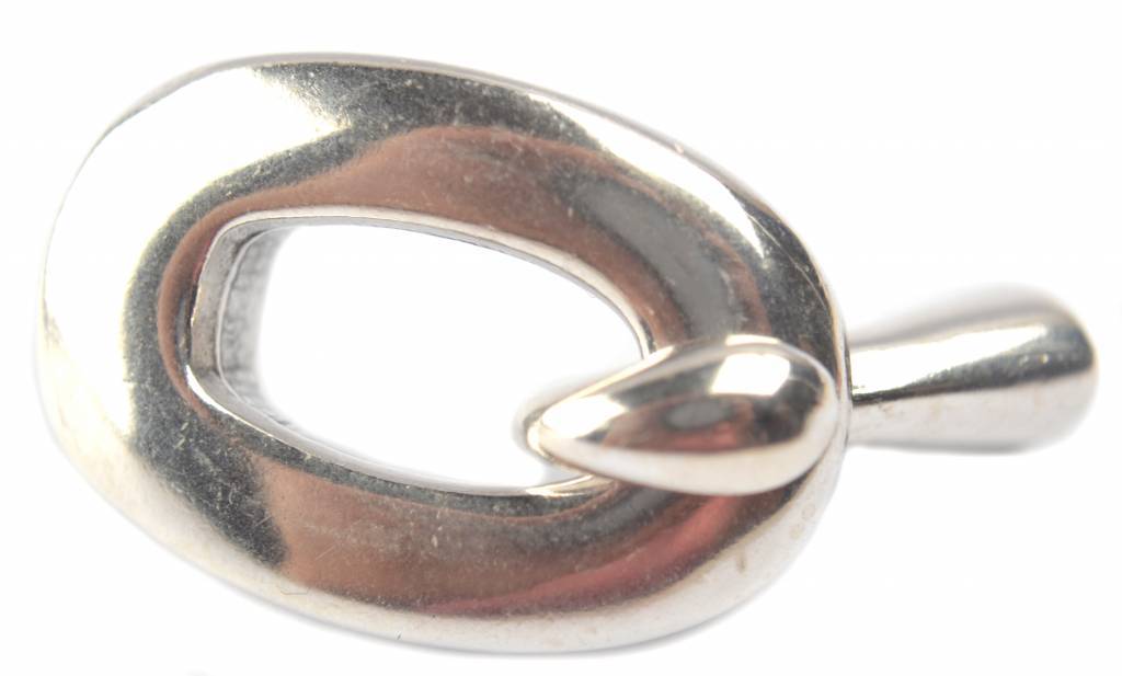 Sluiting rond leer Ø2mm zilver DQ-Kraaltjes van Renate