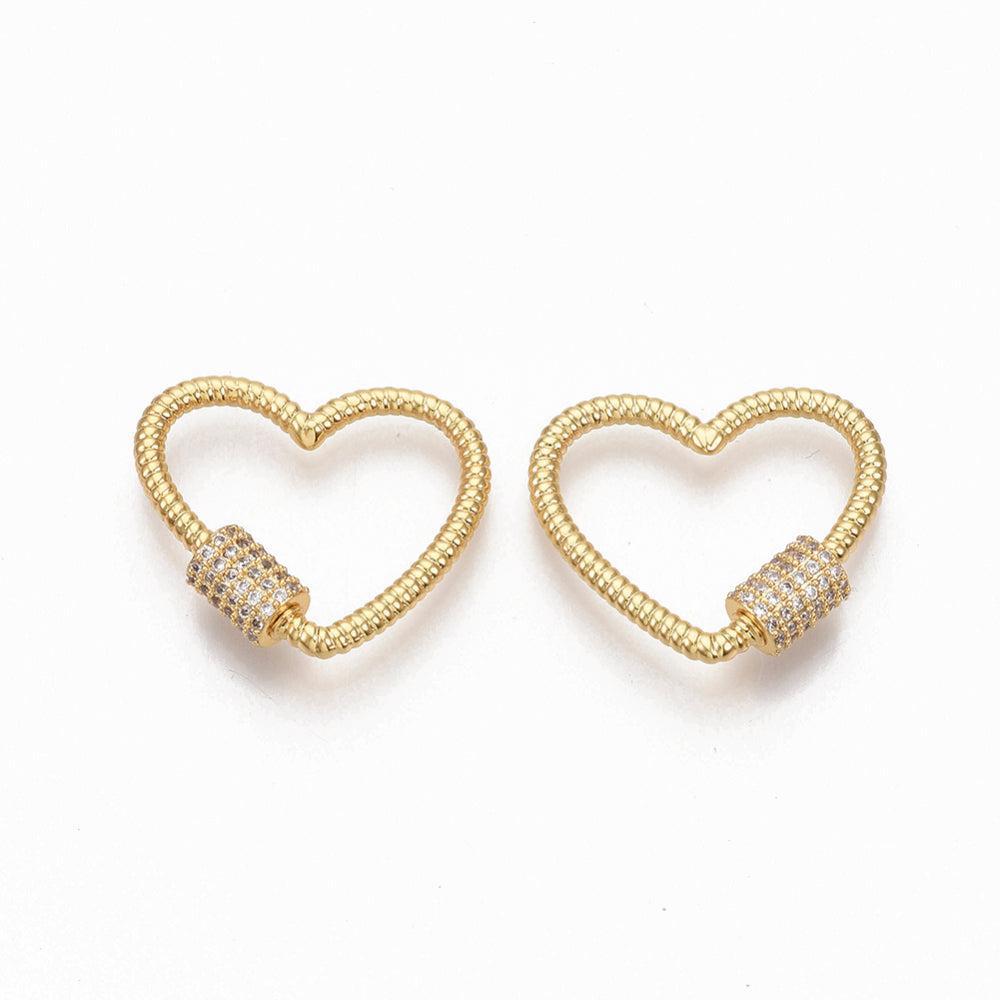 Bedel slot zirconia hart brass goud 20,5mm- per stuk-bedels-Kraaltjes van Renate