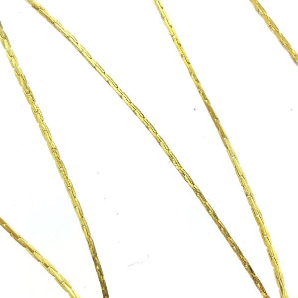 Snake chain goud 0,9x0,6mm - per meter-Kraaltjes van Renate