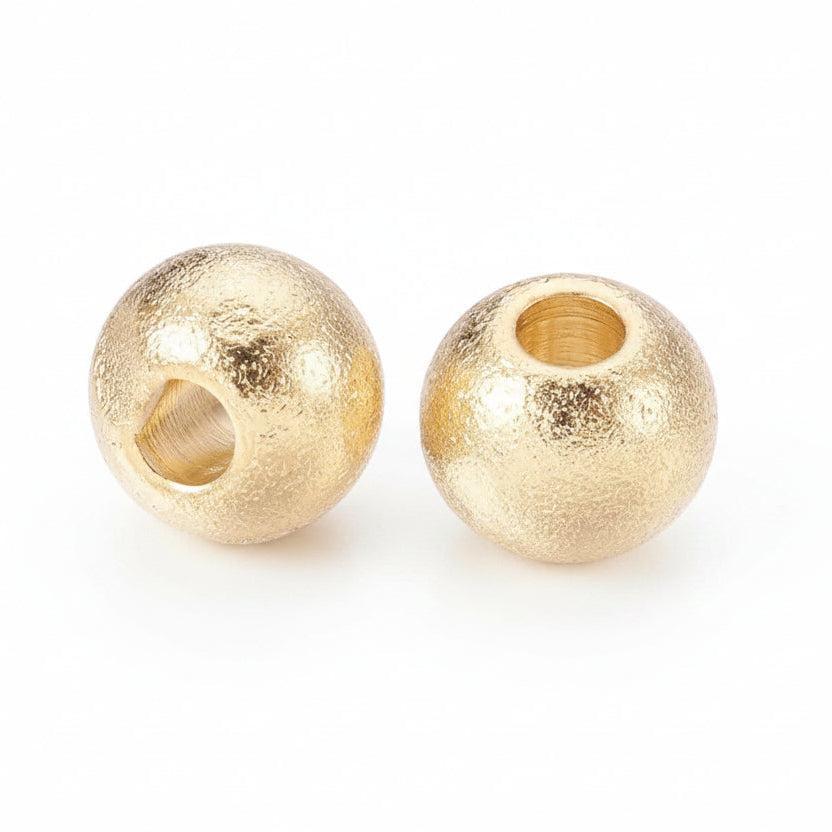 Spacer Kraal RVS Rond Goud 4mm - per stuk-Kralen-Kraaltjes van Renate