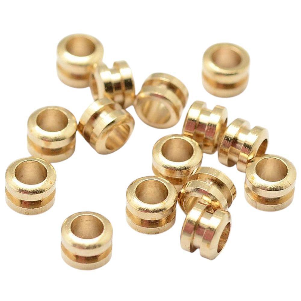 Spacer kralen brass goud 5mm - per 10 stuks-Onderdelen-Kraaltjes van Renate