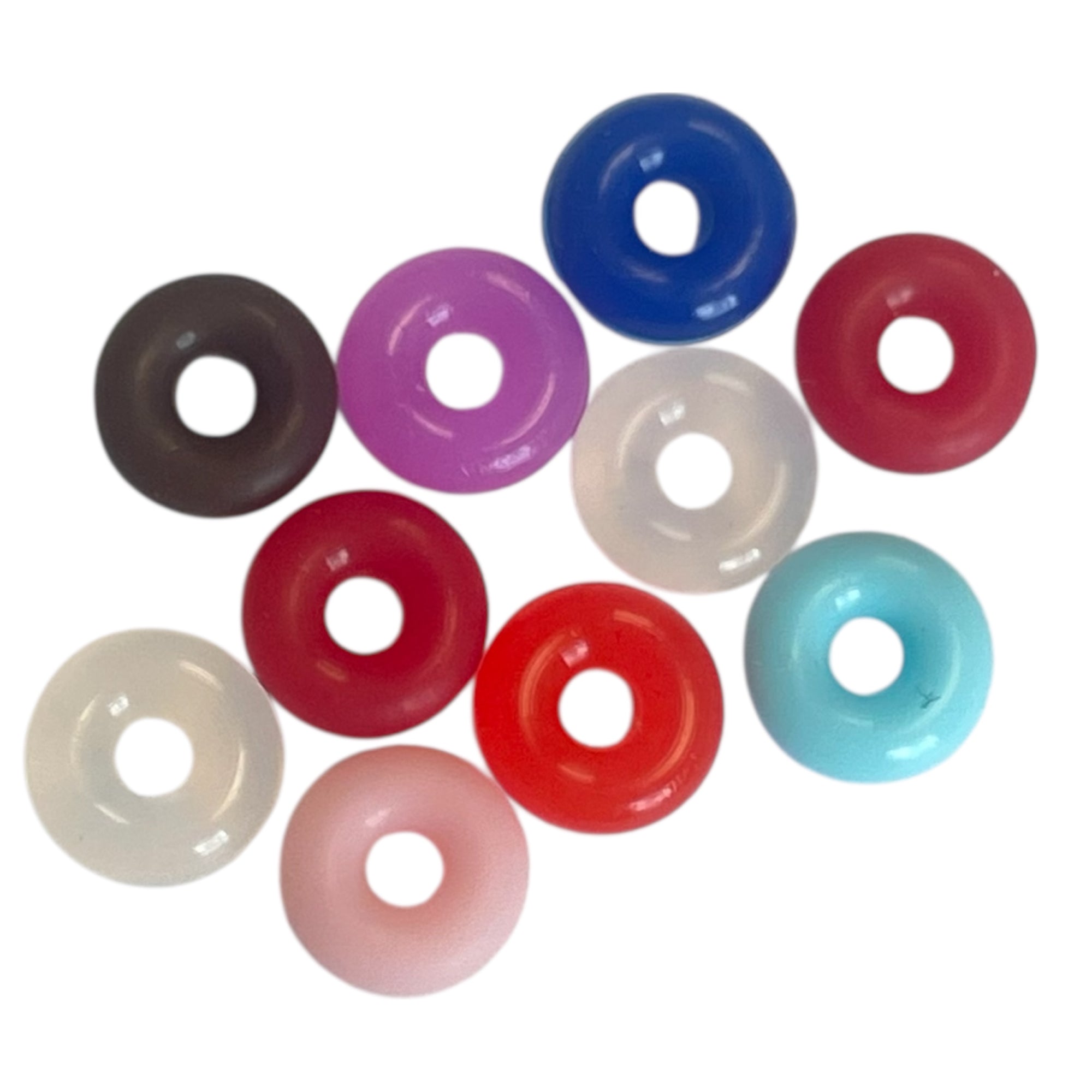 Spacerkralen rubber gekleurd 2mm - per 10 stuks-Kralen-Kraaltjes van Renate