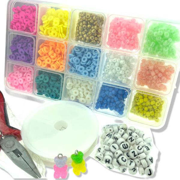 Starters set met kralenbord, discs, fimo en meer-Kraaltjes van Renate