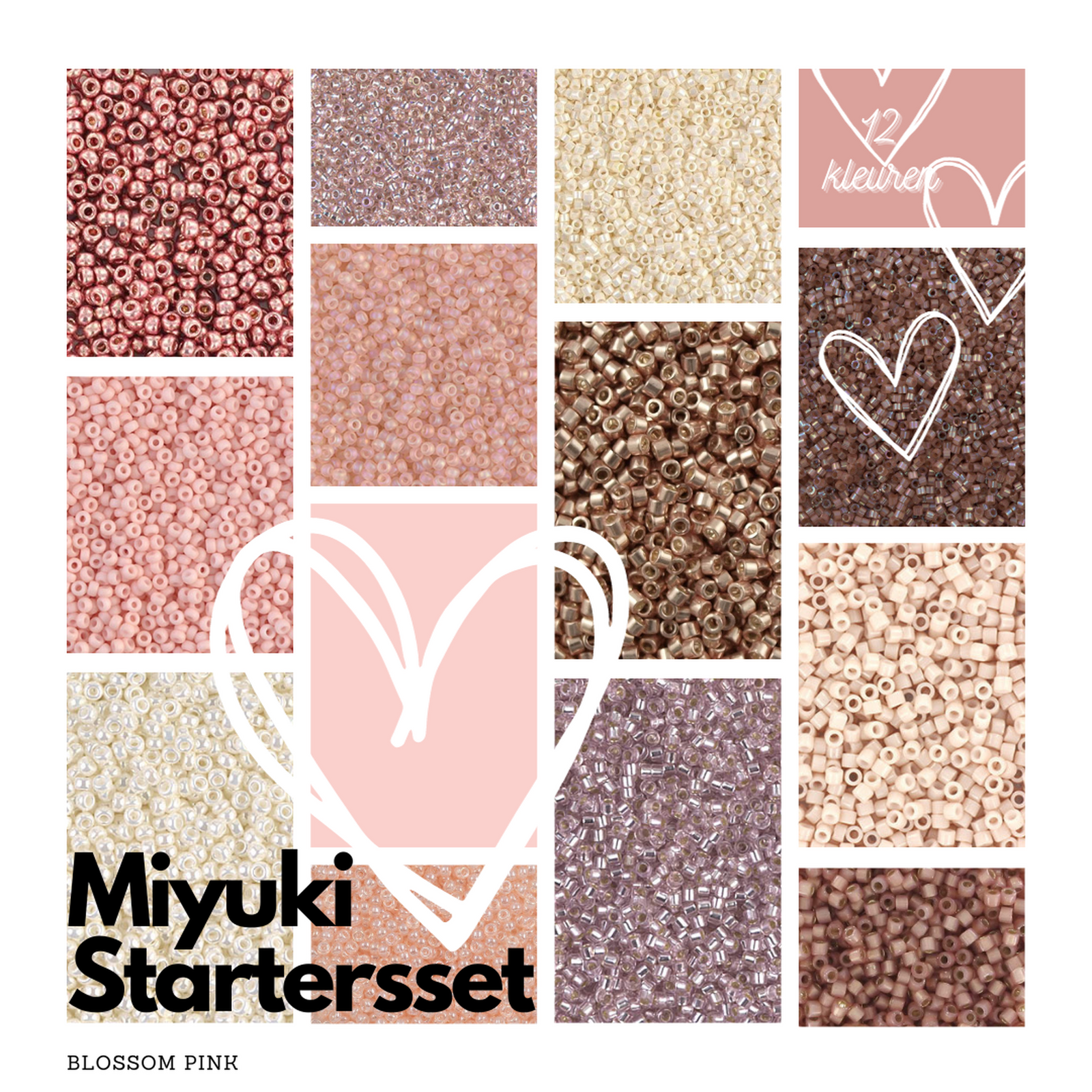 Starters set weven inclusief weefraam - Blossom pink-gereedschap-Kraaltjes van Renate