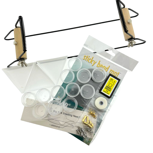 Starters set weven inclusief weefraam - Golden Earth-gereedschap-Kraaltjes van Renate