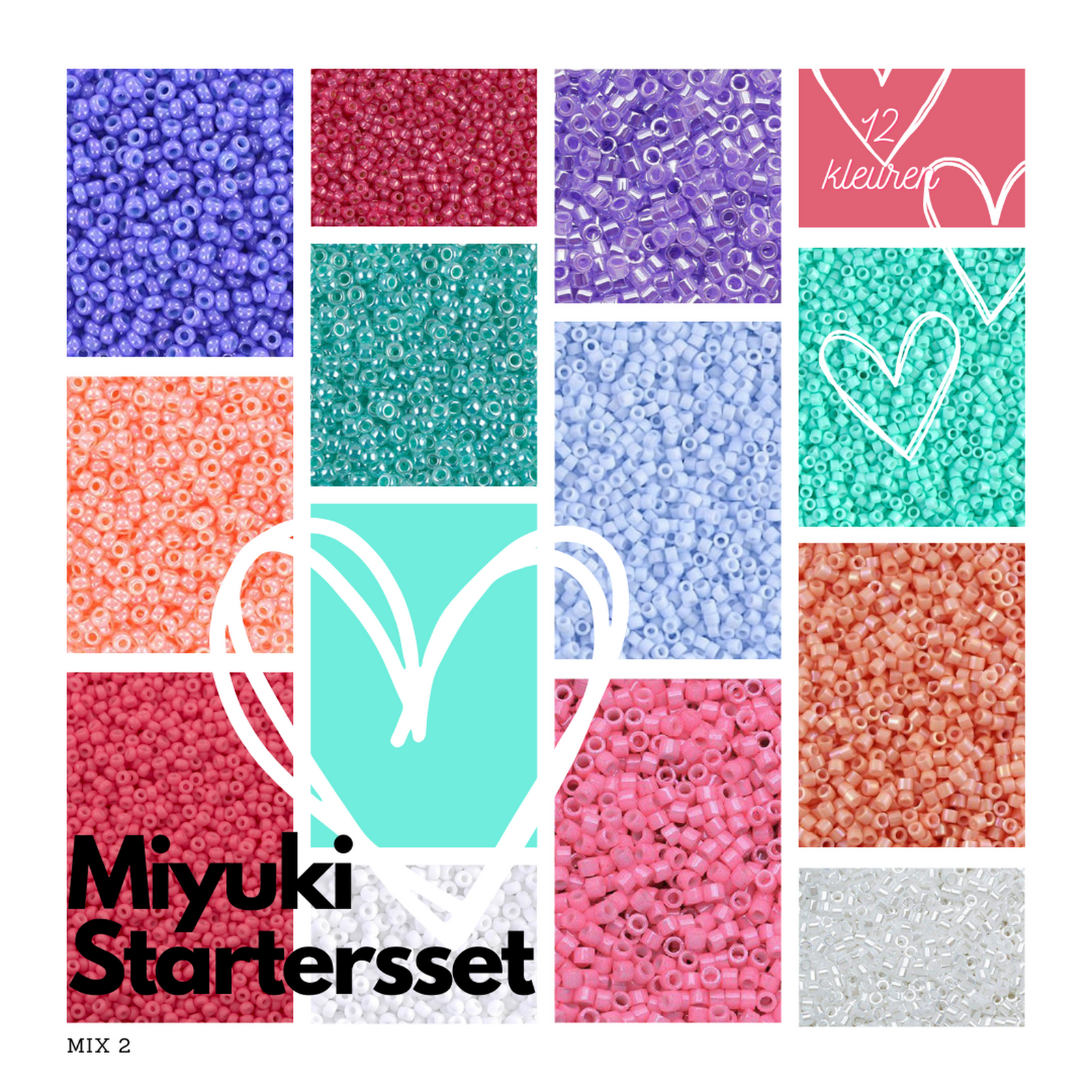 Starters set weven inclusief weefraam - Happy colors-gereedschap-Kraaltjes van Renate