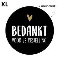 Stickers Bedankt voor je bestelling 65mm - 8 stuks-Kraaltjes van Renate