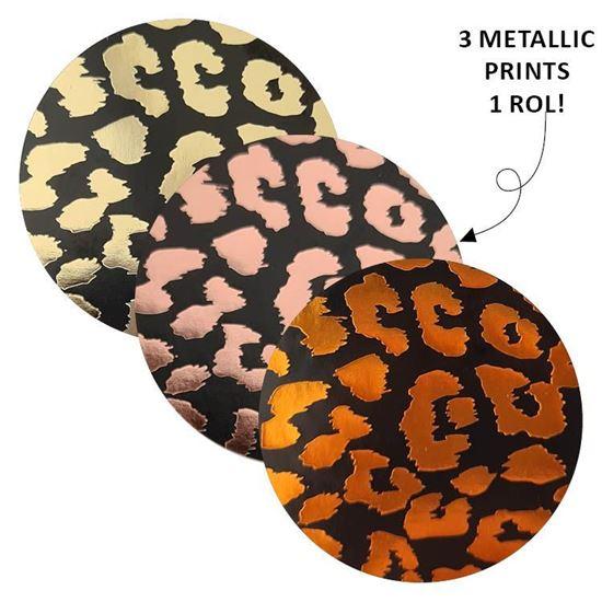 Stickers Cheetah mix zwart 40mm - 10 stuks-Kraaltjes van Renate