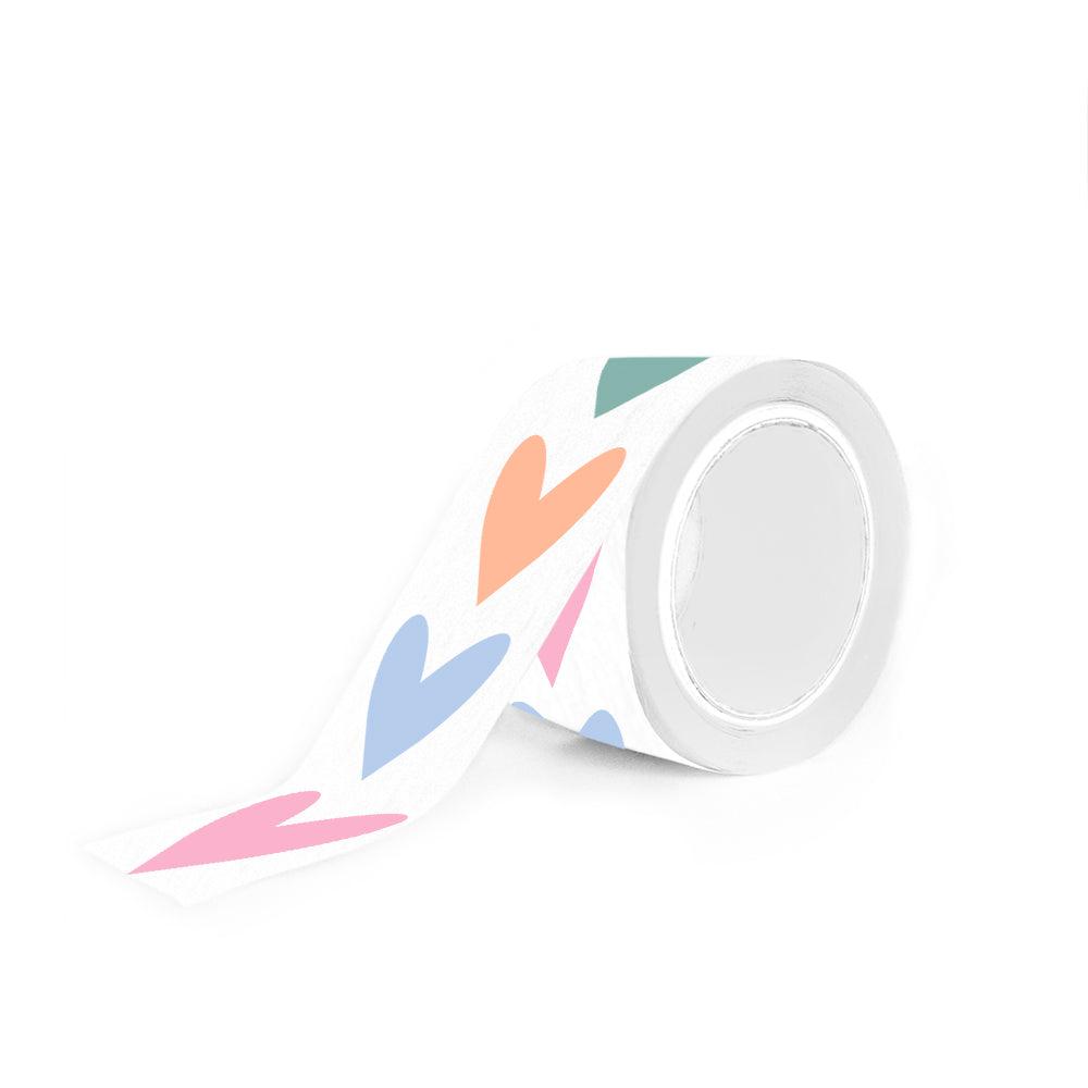 Stickers - Hearts - Multicolor pastel - 10 stuks-Gifts-Kraaltjes van Renate