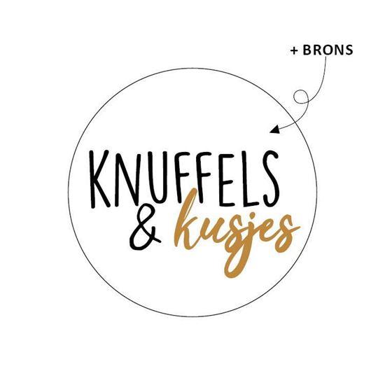 Stickers 'Knuffels & kusjes' wit 40mm - 10 stuks-Kraaltjes van Renate