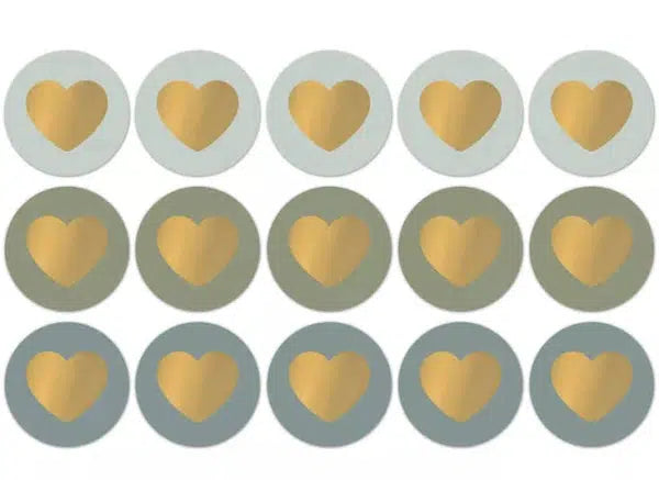 Stickers Lovely hearts fall/cool 50mm - 10 stuks-Gifts-Kraaltjes van Renate
