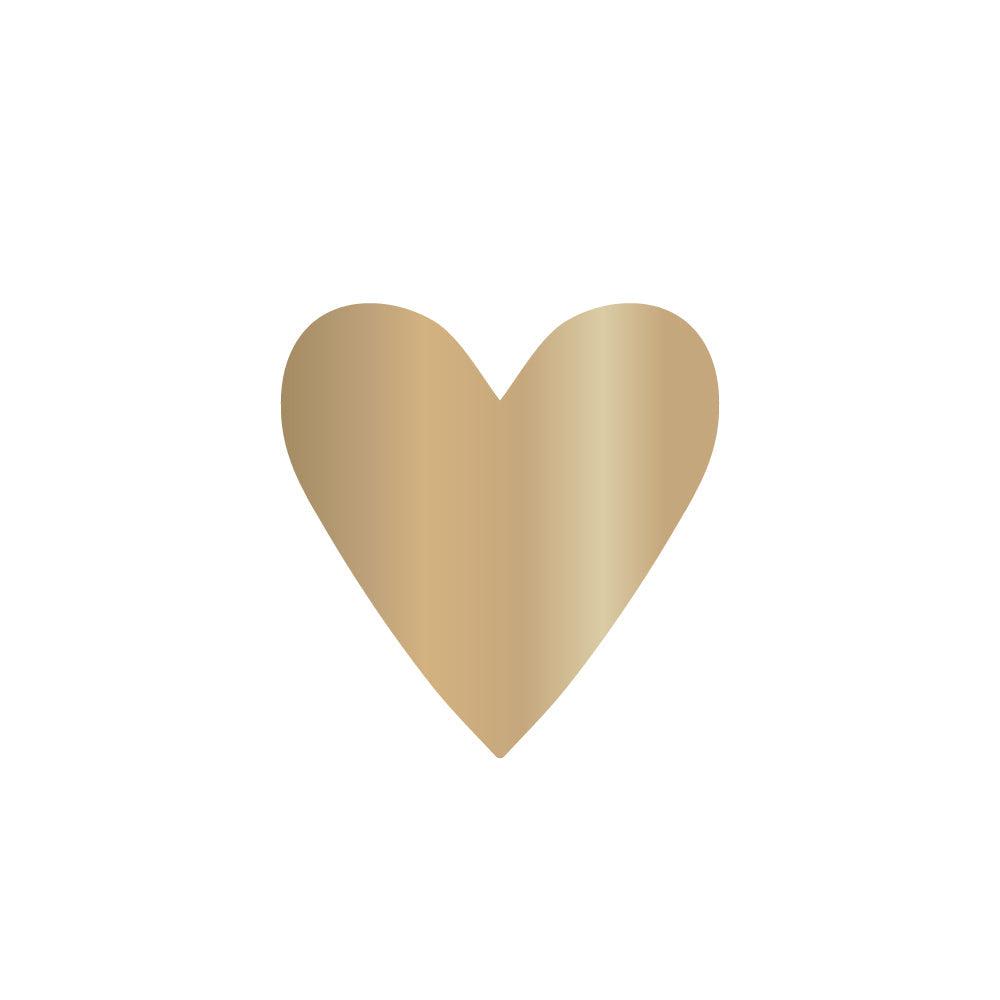 Stickers - Mini Gold Heart 27mm - 10 stuks-Gifts-Kraaltjes van Renate