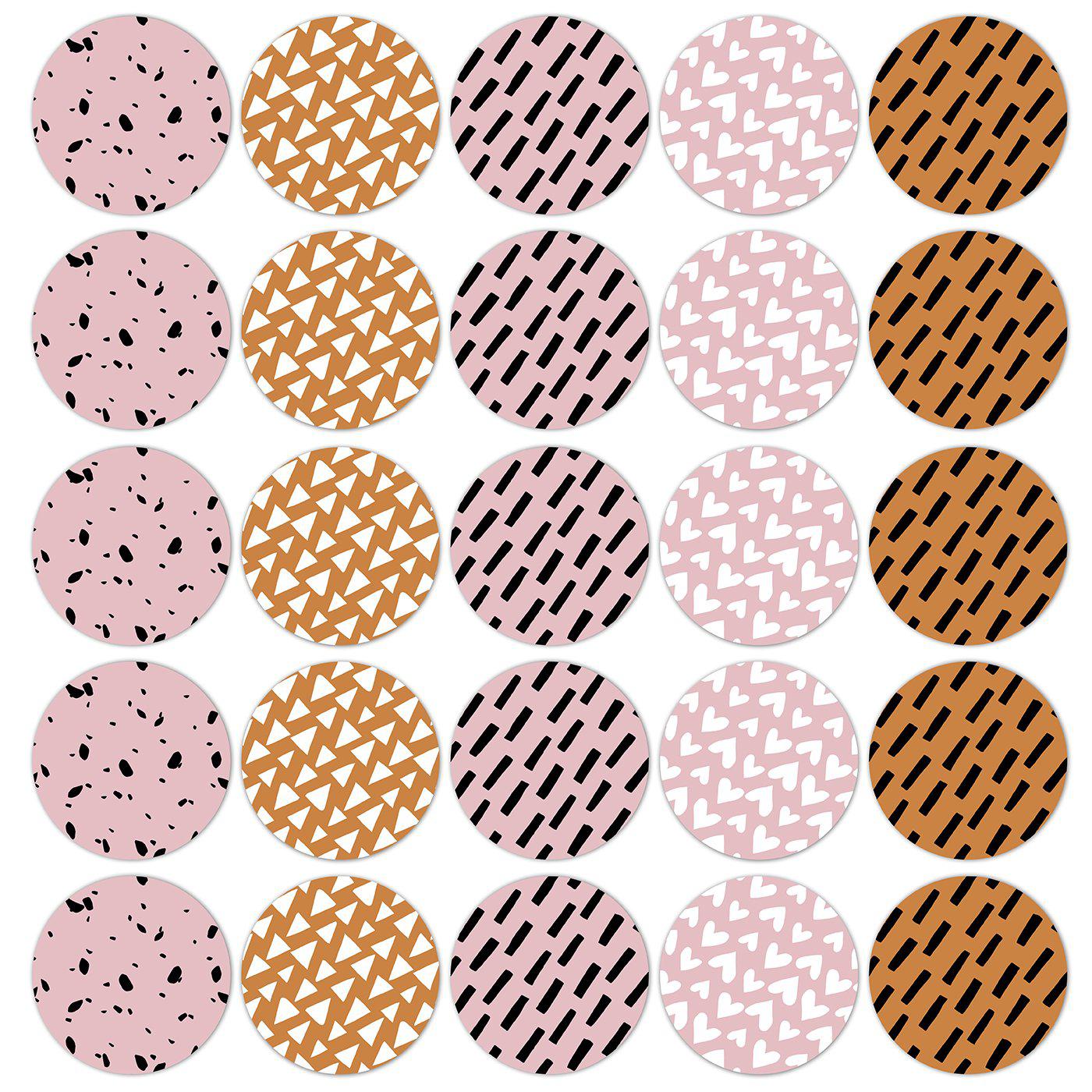 Stickers Natural Senses warm 50mm - 10 stuks-Kraaltjes van Renate