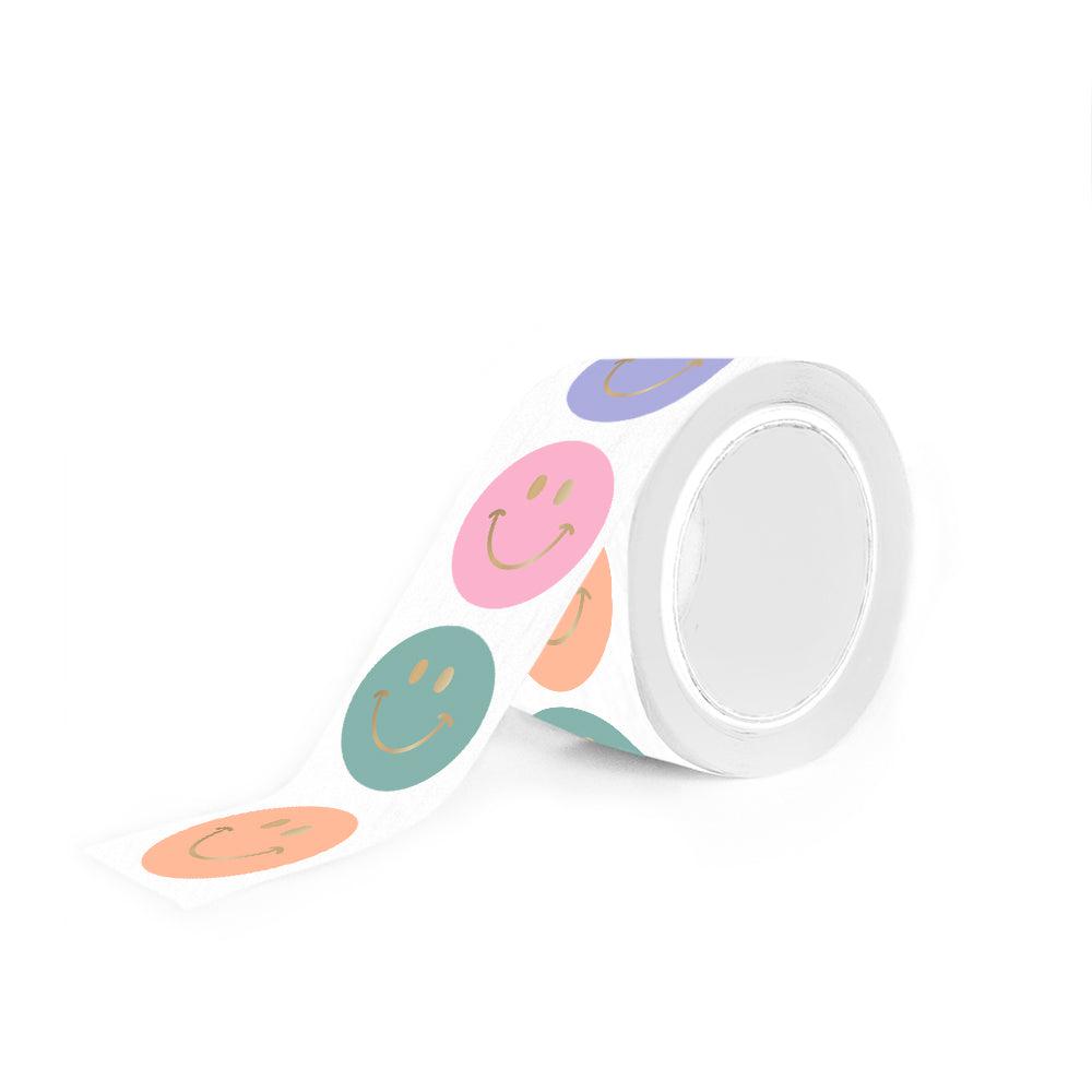 Stickers - Smileys - Multicolor pastel - 10 stuks-Gifts-Kraaltjes van Renate