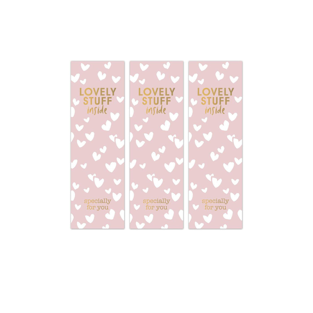 Stickers Vaantjes Lovely stuff roze 110x35mm - 10 stuks-Gifts-Kraaltjes van Renate