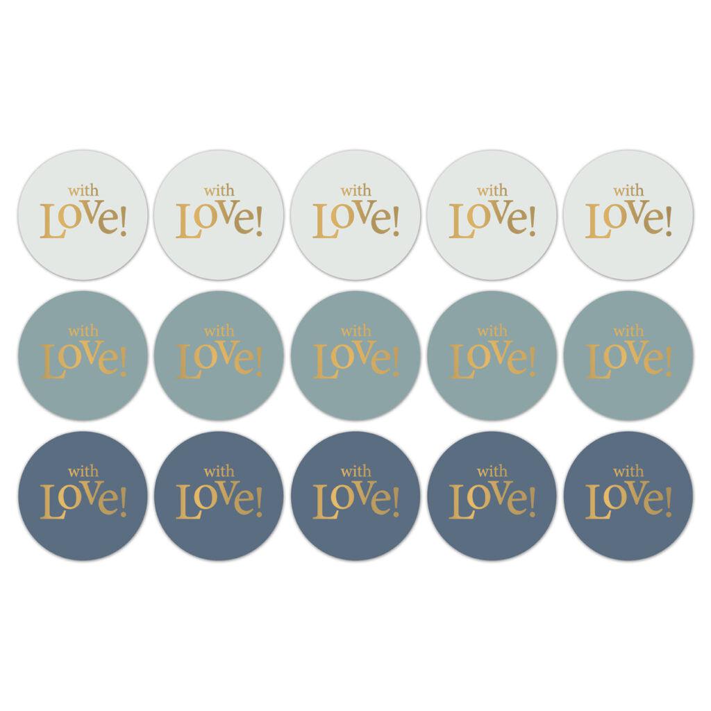 Stickers With Love! cool colours 50mm - 10 stuks-Gifts-Kraaltjes van Renate