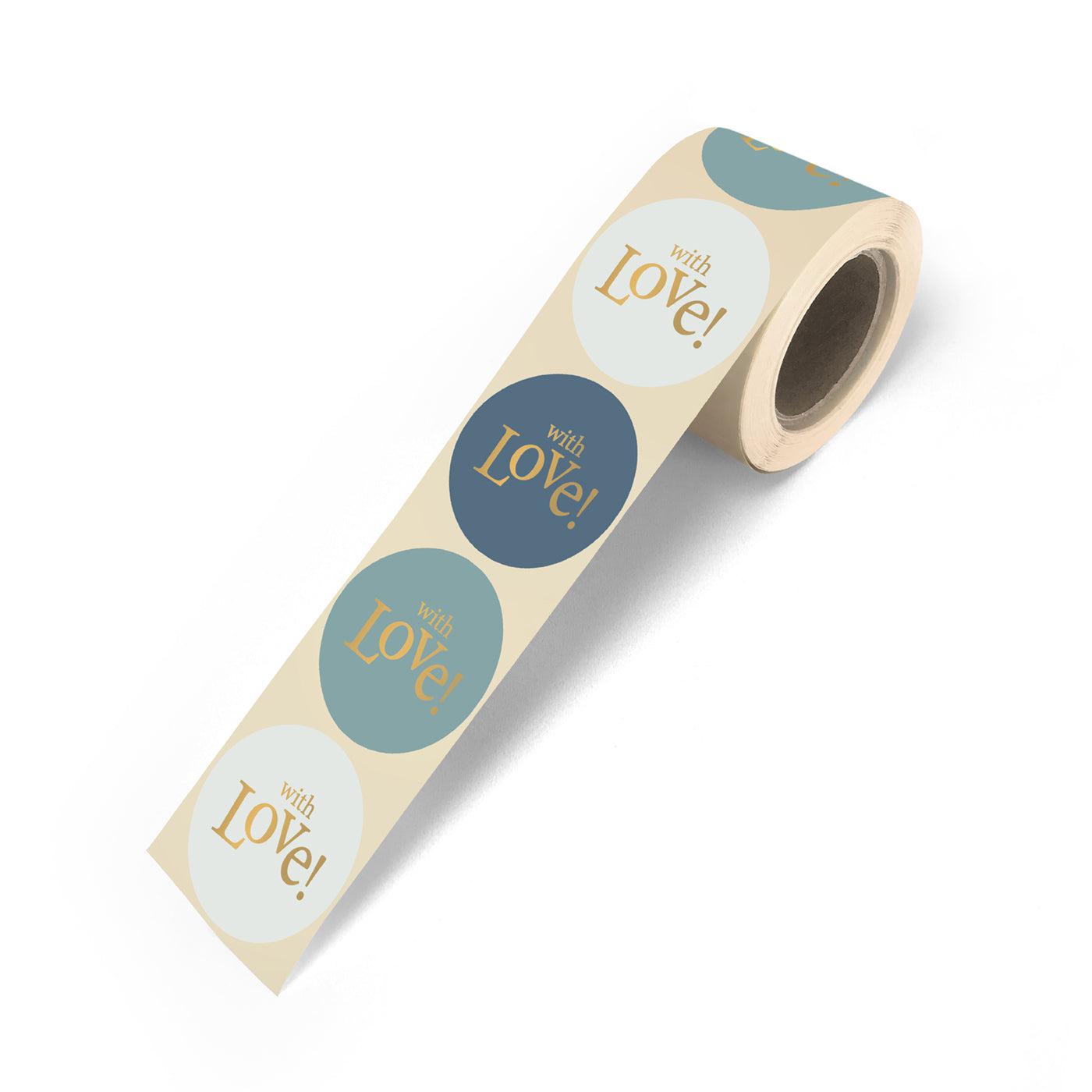 Stickers With Love! cool colours 50mm - 10 stuks-Gifts-Kraaltjes van Renate