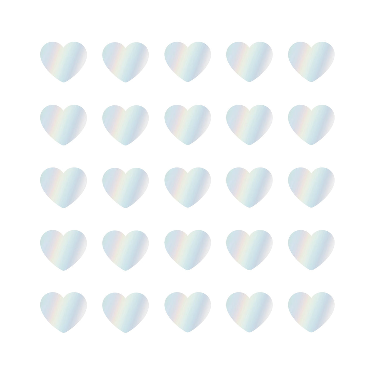 Stickers hearts holografisch 22mm - 10 stuks-Kraaltjes van Renate
