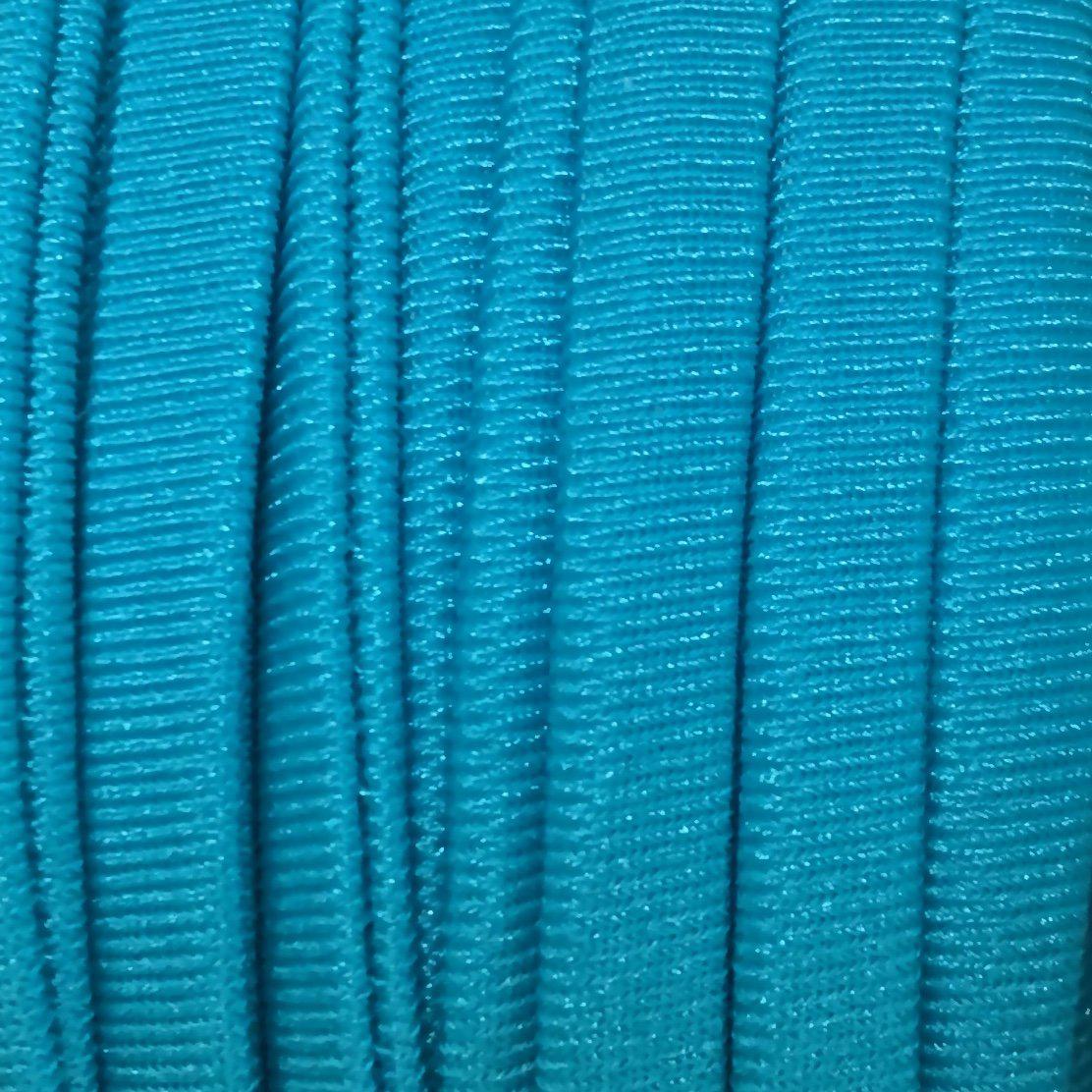 Stitched elastisch lint Blue zircon - 30cm-Kraaltjes van Renate