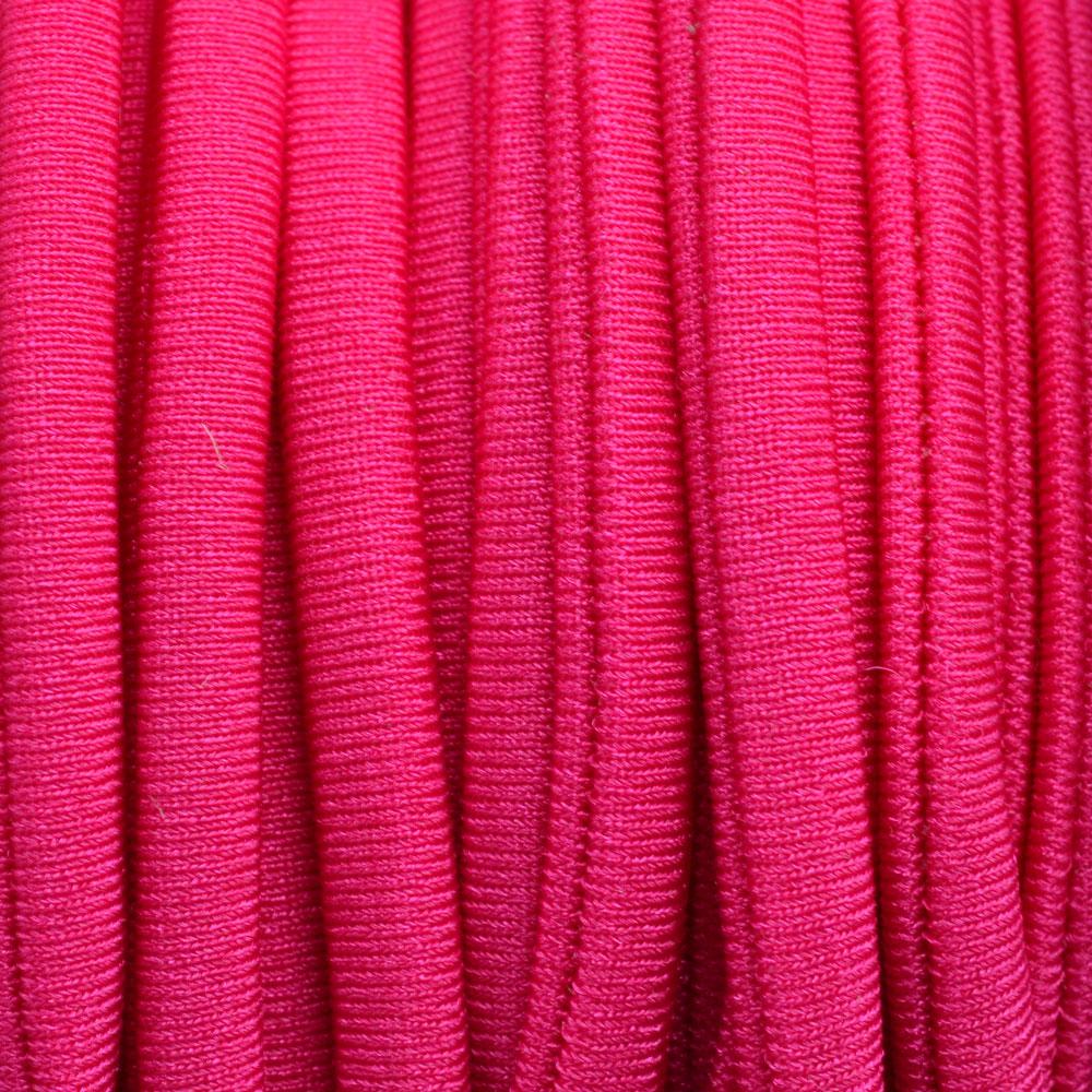 Stitched elastisch lint Fuchsia roze - 30cm-Kraaltjes van Renate