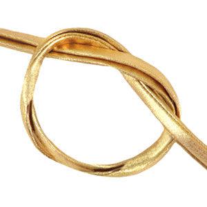 Stitched elastisch lint Ibiza Gold metallic- 30cm-koord-Kraaltjes van Renate