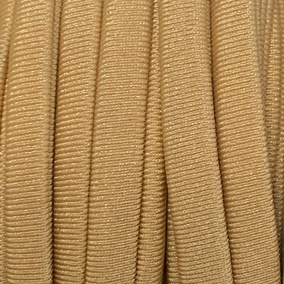 Stitched elastisch lint Nude beige light brown - 30cm-Kraaltjes van Renate
