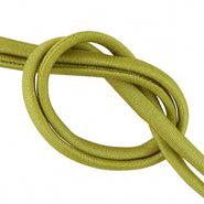 Stitched elastisch lint Olive Green - 30cm-koord-Kraaltjes van Renate