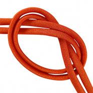 Stitched elastisch lint Oranje - 30cm-koord-Kraaltjes van Renate