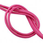 Stitched elastisch lint Roze - 30cm-koord-Kraaltjes van Renate
