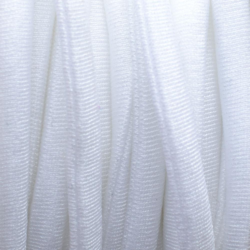 Stitched elastisch lint Wit - 30cm-Kraaltjes van Renate