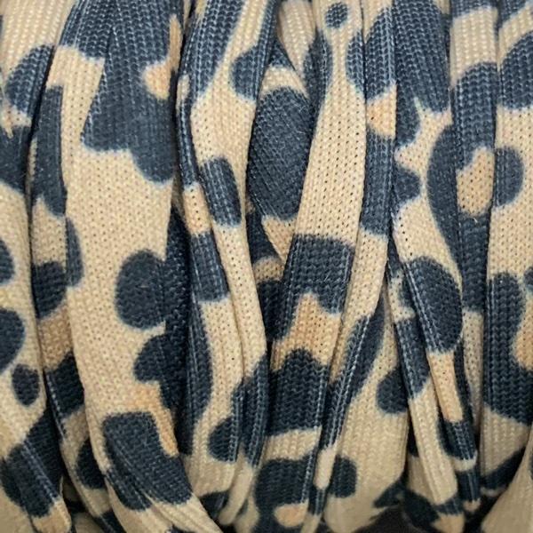 Stitched elastisch lint leopard Blackbeige - 30cm-Kraaltjes van Renate