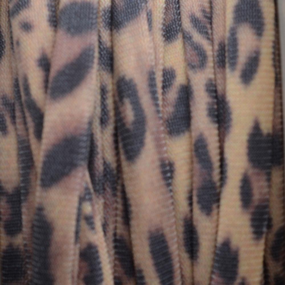 Stitched elastisch lint leopard bruin - 30cm-Kraaltjes van Renate
