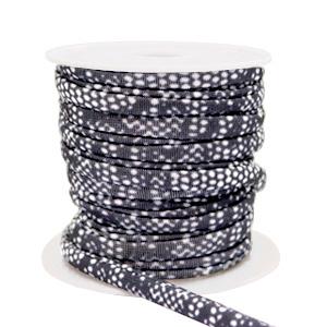 Stitched elastisch lint snake Black-white - 30cm-Kraaltjes van Renate