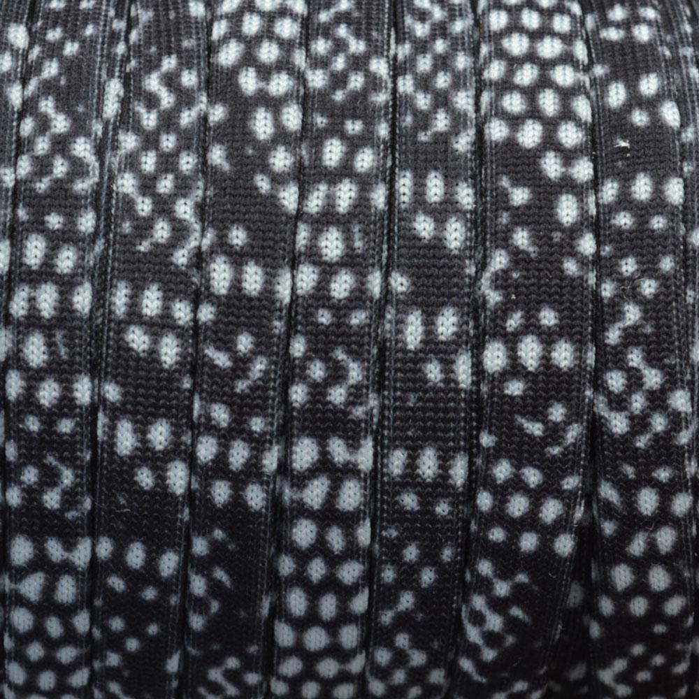 Stitched elastisch lint snake Black-white - 30cm-Kraaltjes van Renate