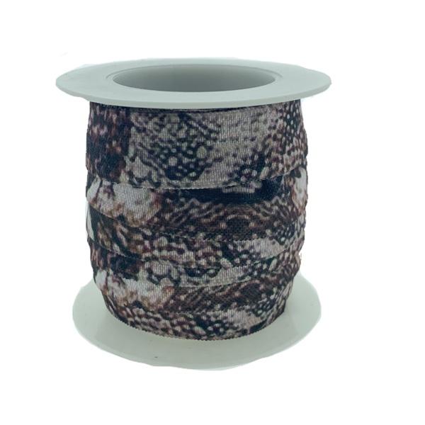 Stitched elastisch lint snake grey - 30cm-Kraaltjes van Renate