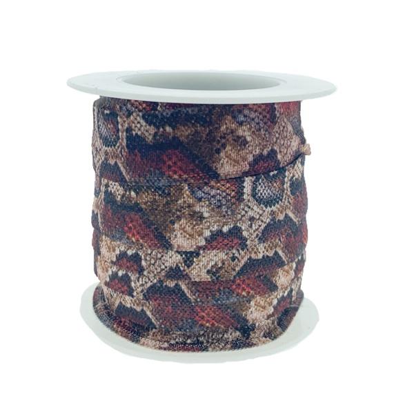 Stitched elastisch lint snake red - 30cm-Kraaltjes van Renate