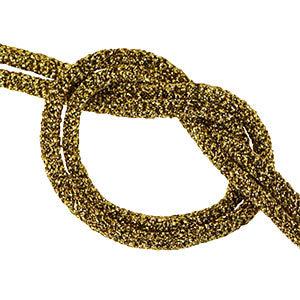 Stitched lint Ibiza glitter Gold - 30cm-koord-Kraaltjes van Renate