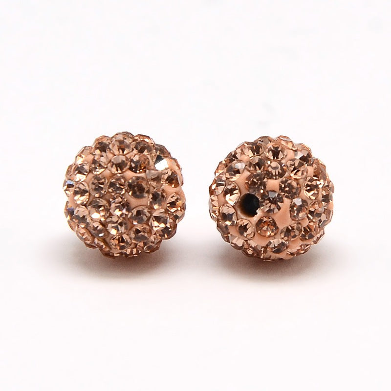 Strass Kraal Rond Perzik 4mm - per stuk-Kralen-Kraaltjes van Renate