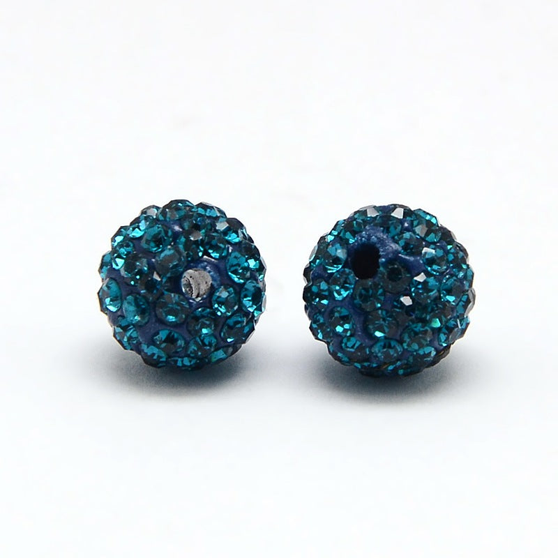 Strass Kraal Rond Petrol 4mm - per stuk-Kralen-Kraaltjes van Renate