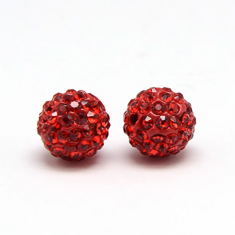 Strass Kraal Rond Rood 6mm - per stuk-Kralen-Kraaltjes van Renate