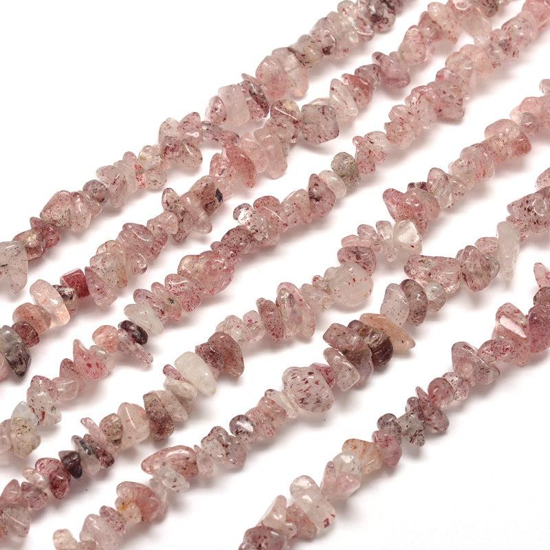 Strawberry quartz chips 5x8mm- per 20 gram-Kralen-Kraaltjes van Renate