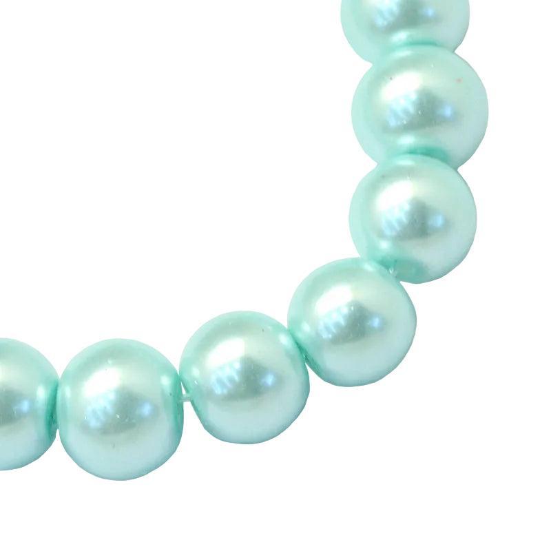 Streng glas parels Aquamarine 4-5mm - ±100 stuks-Kralen-Kraaltjes van Renate