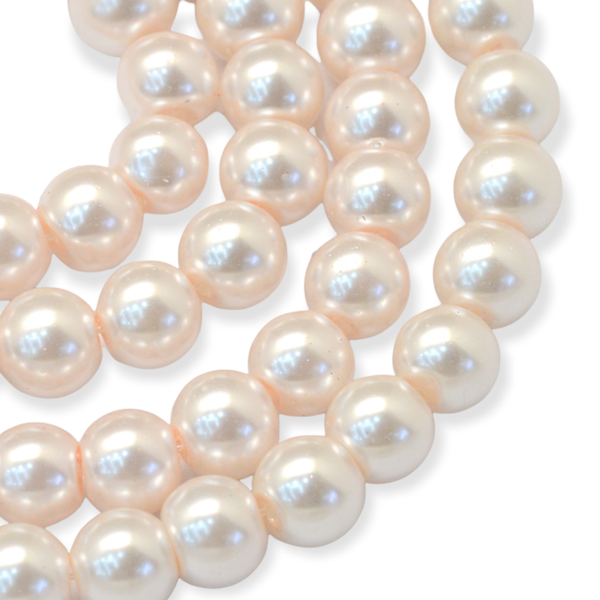 Streng glas parels Pale pink 4mm - ±200 stuks-Kralen-Kraaltjes van Renate