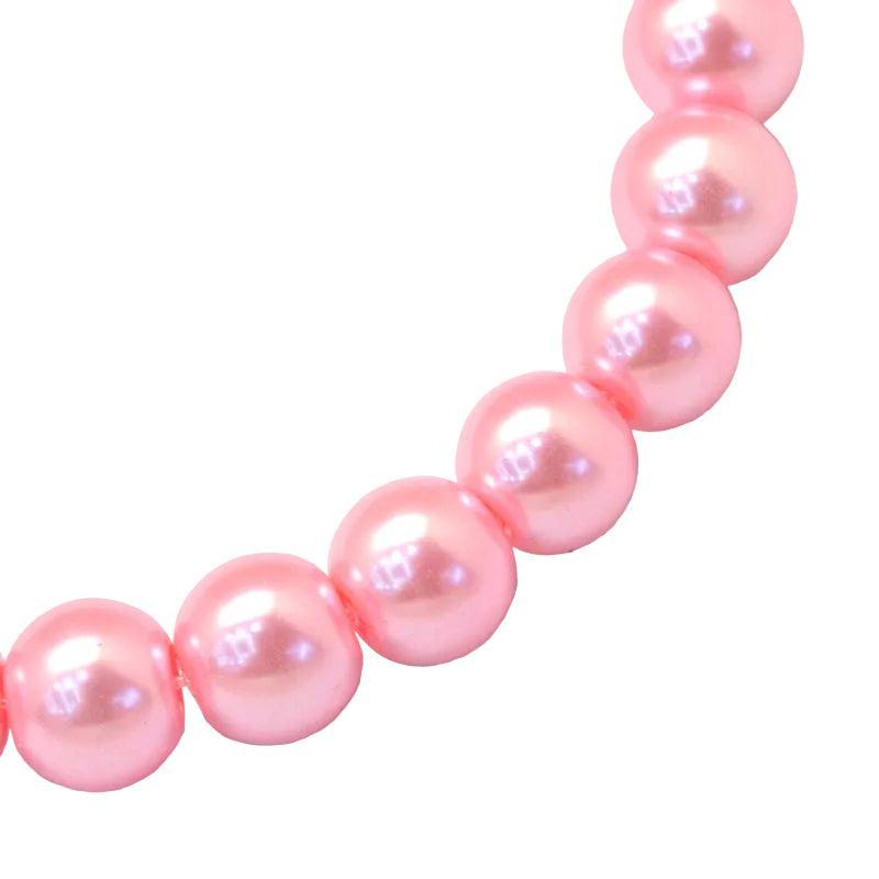 Streng glas parels Pink 4-5mm - ±100 stuks-Kralen-Kraaltjes van Renate