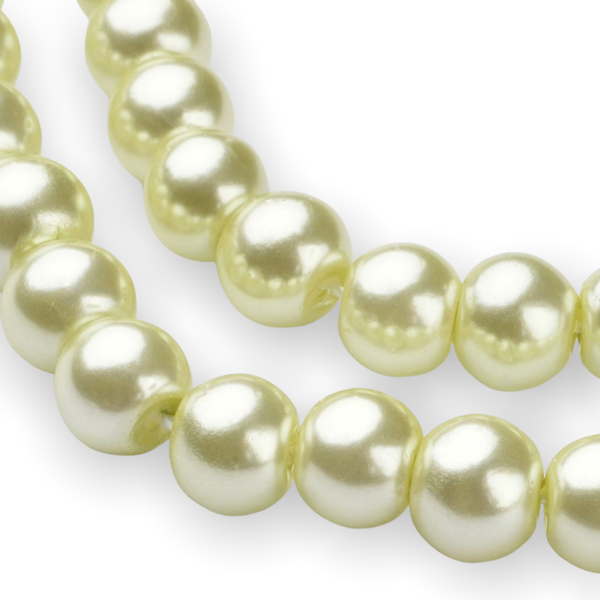 Streng glas parels Soft green 6mm - ±140 stuks-Kralen-Kraaltjes van Renate