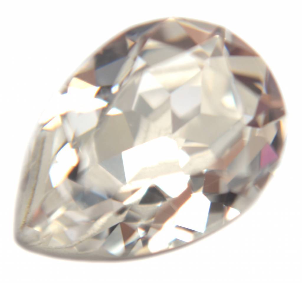 Swarovski druppel Crystal 14x10mm-Kraaltjes van Renate