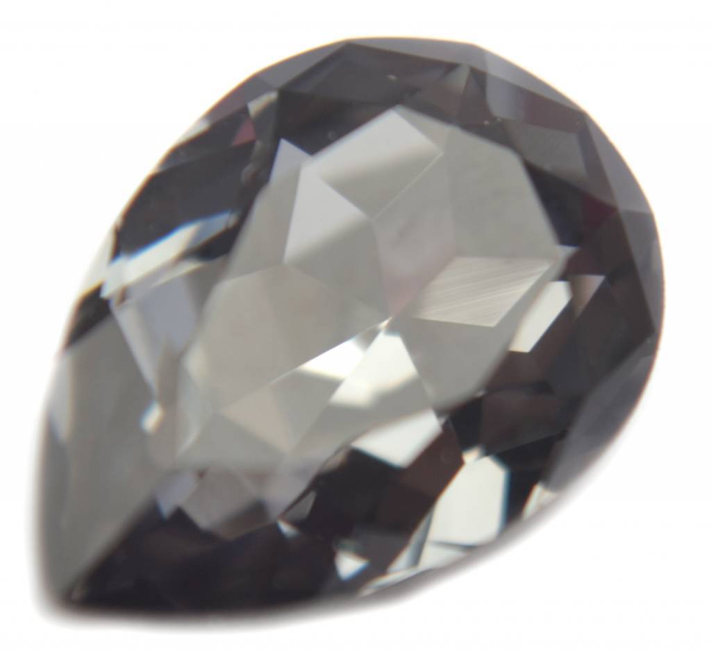 Swarovski druppel Crystal Silver Night 14x10mm-Kraaltjes van Renate